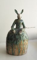 Tiina Kaljuste figuur "Jänes" kõrgus 29cm, 390€